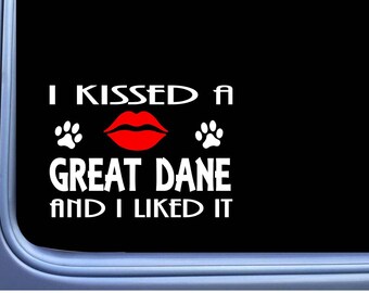Great Dane Mom Vinyl Sticker – 8.5" Wide German Mastiff Harlequin Decal For Car/Truck H339