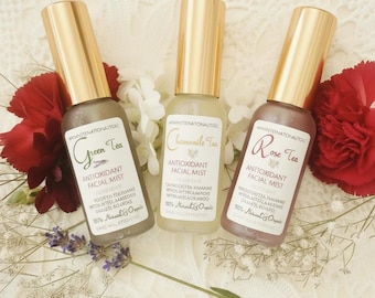 Tónico facial - Rosa, té verde, manzanilla