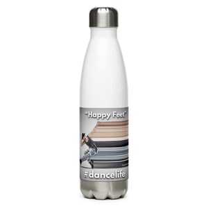 Dancelife Stainless Steel Water Bottle, Water Bottle for Dancer, Hip Hop Dancer Water Bottle