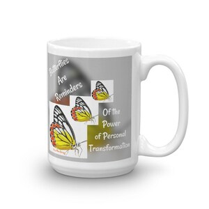 Mug with Butterflies, Butterfly Mug, Butterfly Lover Mug, Butterfly Home Decor Mug
