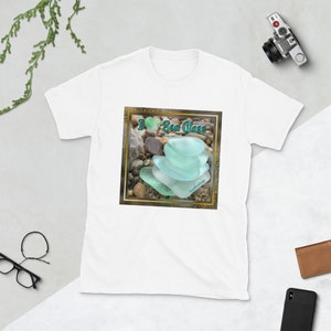 I Love Sea Glass T-Shirt. Tshirt for the Sea glass Lover, Tshirt for the Beach Enthusiast