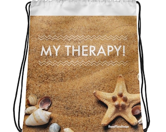 La mia terapia Beach tema coulisse borsa-coulisse zaino borsa-coulisse indietro Pack