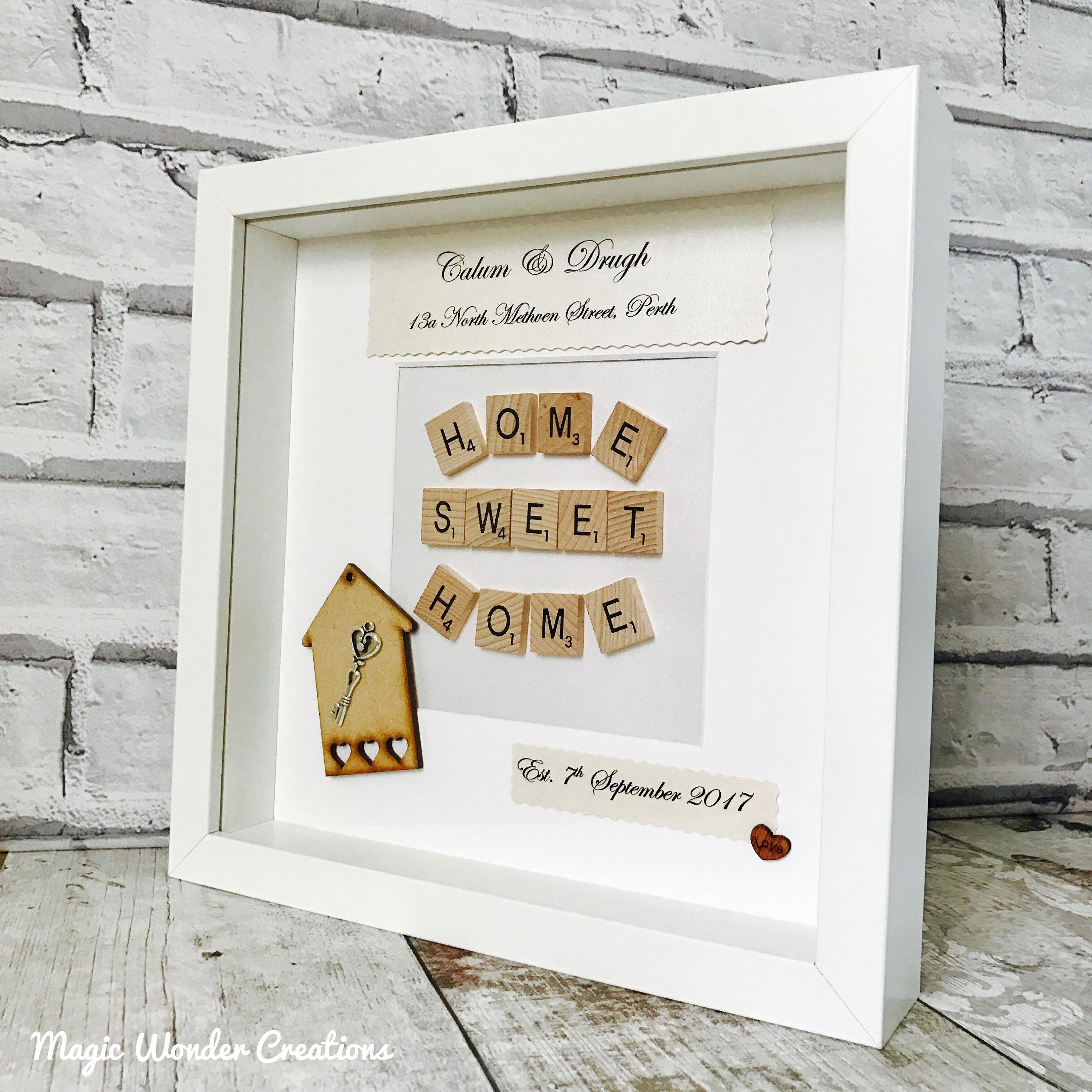 New Home Gift New Home Frame Personalised New Home Gift Etsy