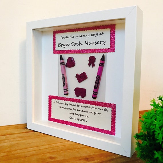Thank You Frame Personalised Best Teacher Frame Best Carer Etsy