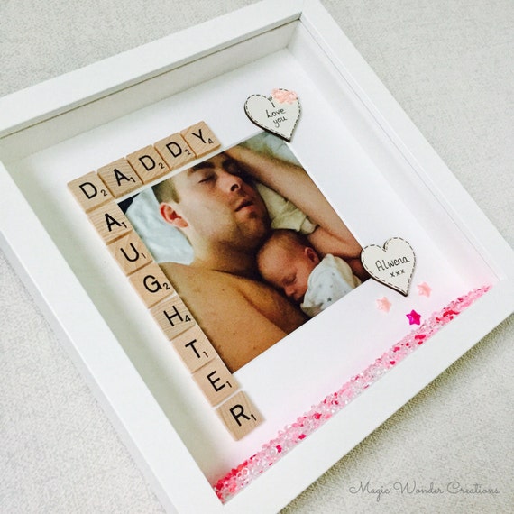best daddy gift daddy frame dad birthday gift personalised etsy