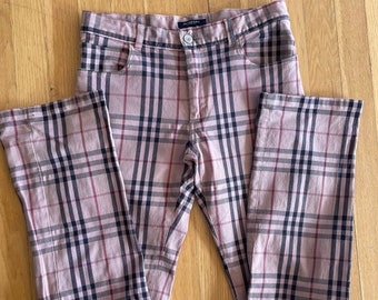 Burberry Plaid Pants - Etsy
