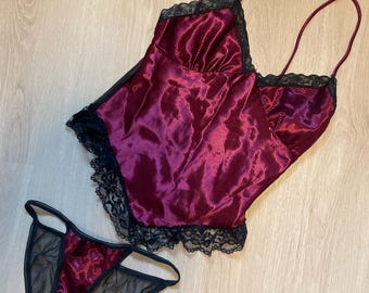 80’s Vintage Decadence Camisole and Panty Set