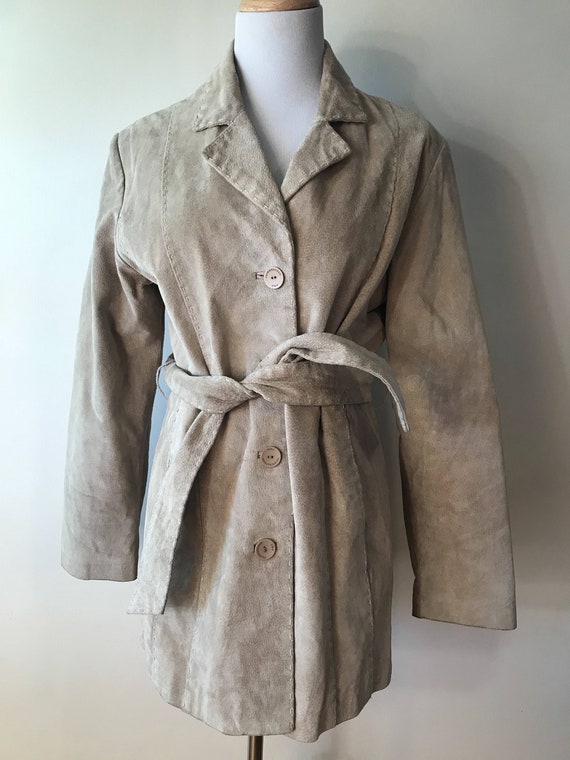 Vintage 1970's Beige Suede Jacket