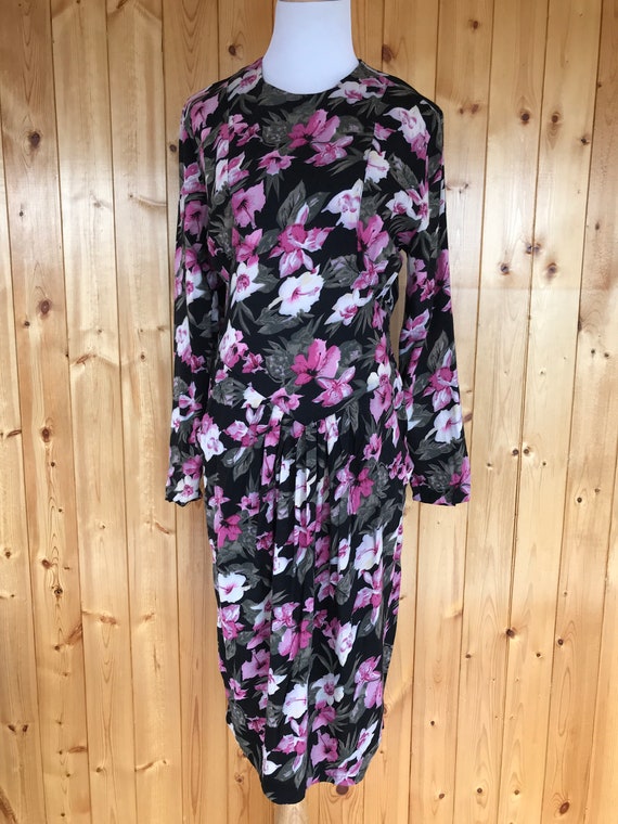 Vintage Nina Piccalino 80's Floral Day Dress