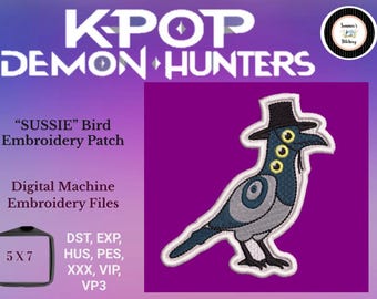 K Pop Demon Hunters Bird Sussie - borduurpatroon digitale machine