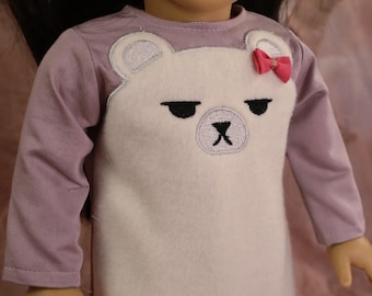Mira's Grumpy Polar Bear Jammies from K-Pop Demon Hunters 18" doll clothes