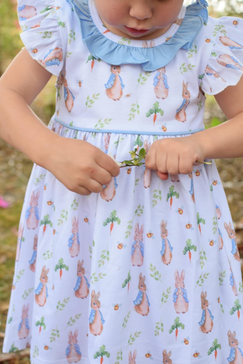 Peter Rabbit Yellow Dress Rabbit Peter Rabbit Girl Dress, Peter Rabbit Dress for Girls, Peter Rabbit ...
