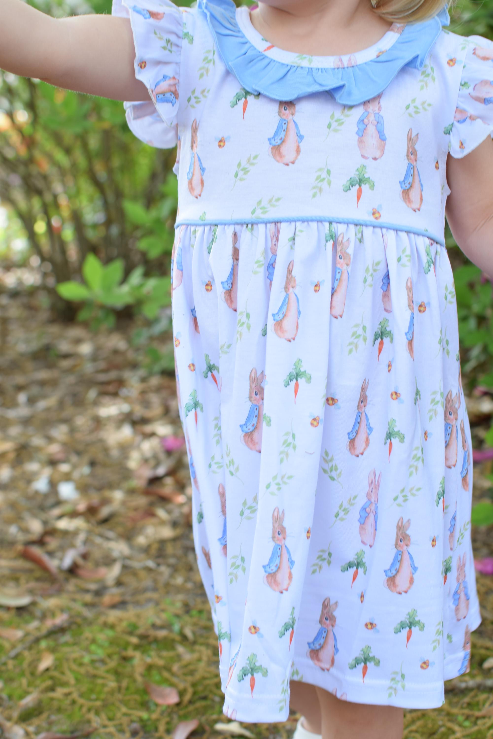 Peter Rabbit Yellow Dress Rabbit Peter Rabbit Girl Dress, Peter Rabbit Dress for Girls, Peter Rabbit ...