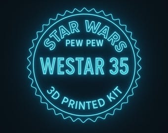 Star Wars Pew Pew 3D-gedrucktes Westar-35 Kit, Bo Katan, Nite Owls, Deathwatch, Mandalorian