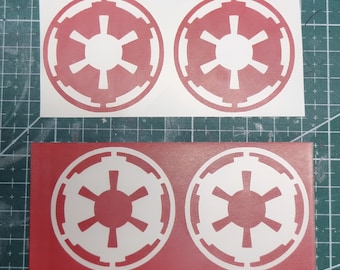 Captain Enoch Helm Vinyl Decal / Lackierschablone Aufkleber, Imperial Logo, Ahsoka,  501st