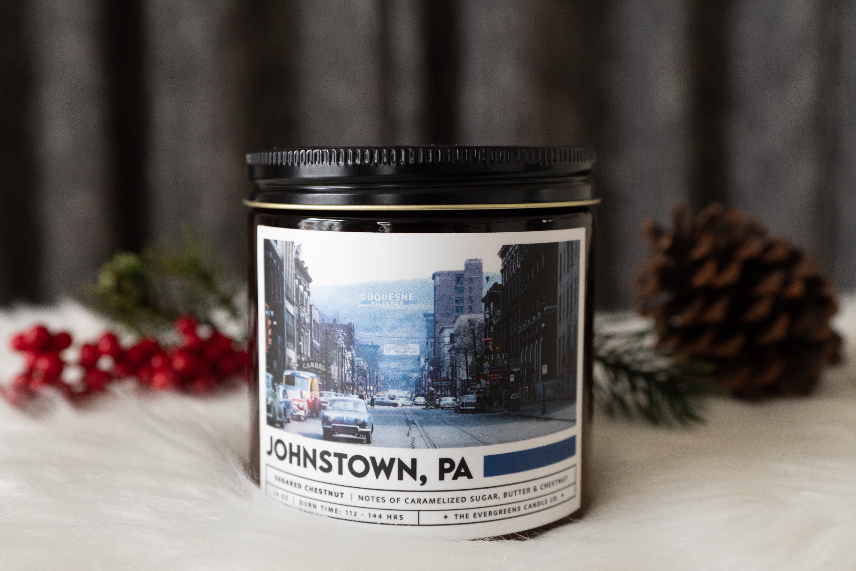 Vintage Johnstown, PA Sugared Chestnut 100 Soy Wax Candle Etsy