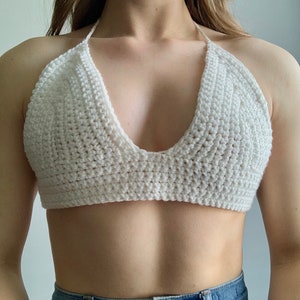 Halter Crochet Bralette Crop