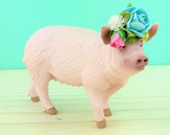Pig Cake Topper/Farm Party Cake/Farm Animal Cake Toppers/Party Animals