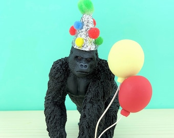 Gorilla Cake Topper/Jungle Party Cake/Jungle Animal Cake Toppers/Party Animals