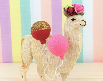 Llama Cake Topper/Farm Party Cake/Farm Animal Cake Toppers/Party Animals
