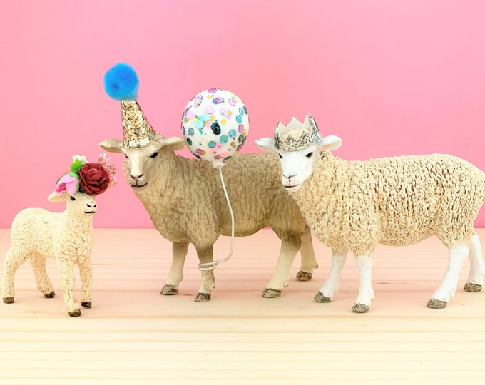 Lamb Cake Topper/farm Party Cake/farm Animal Cake Toppers/party Animals Etsy