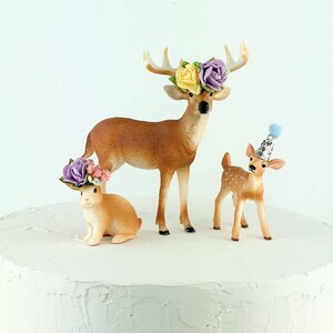 Rabbit Cake Topper/farm Party Cake/farmanimal Cake Toppers/party ...