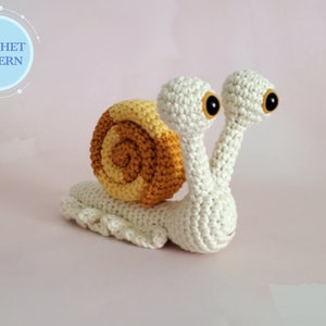 Snail Crochet Pattern, Amigurumi Snail, Crochet Snail Tutorial, Soft Toy image 1