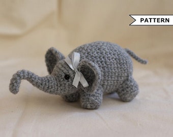 Baby Elephant Crochet Pattern, Amigurumi Pattern