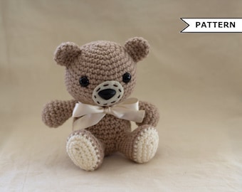 Teddy Bear Crochet Pattern: Amigurumi Plush (PDF Pattern)