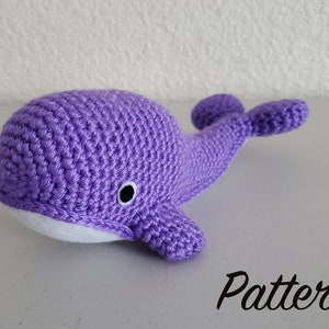 Whale amigurumi crochet pattern image 1