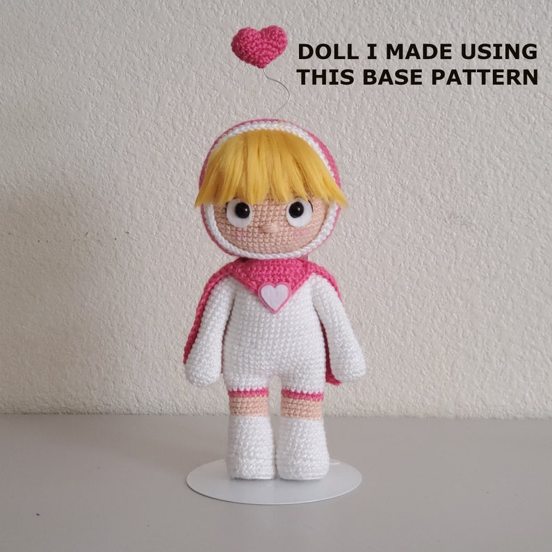 Amigurumi Doll Crochet Pattern Medium Size image 5