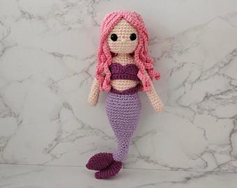 Crochet Mermaid Doll Pattern: Amigurumi Toy (PDF Pattern)
