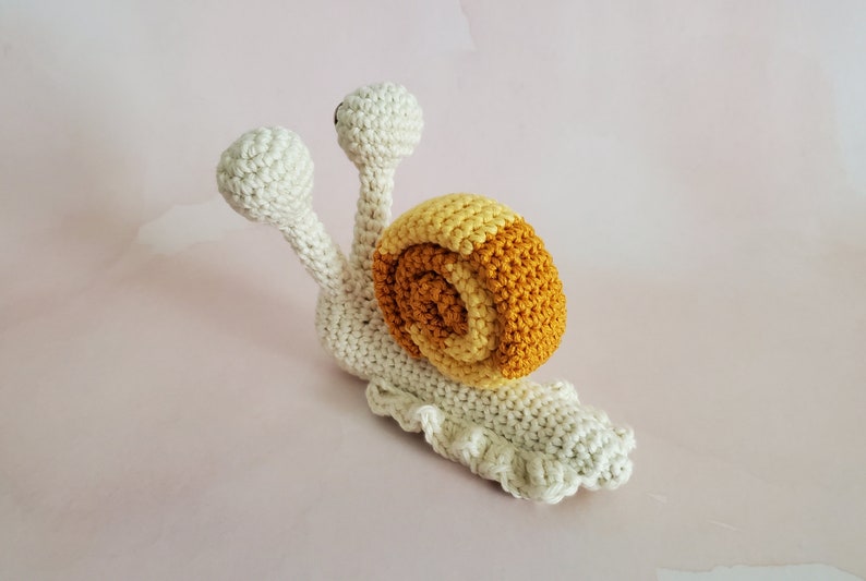 Snail Crochet Pattern, Amigurumi Snail, Crochet Snail Tutorial, Soft Toy image 2