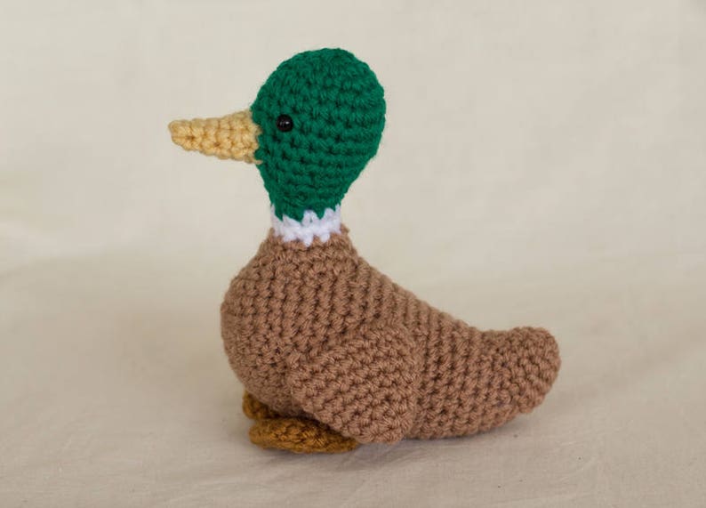 Duck Crochet Pattern Amigurumi Bird Mallard Duck - Etsy