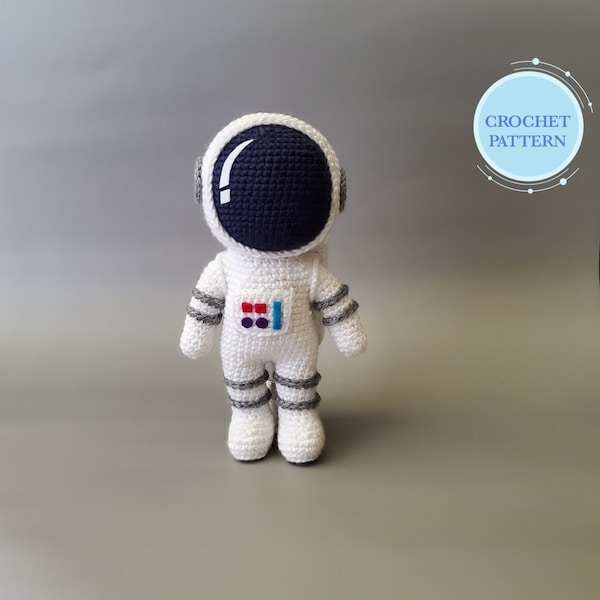 Astronaut Raumfahrer Kosmonaut Raumfahrer Amigurumi Häkelanleitung