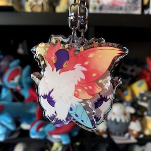 Slithering Moth Keychain