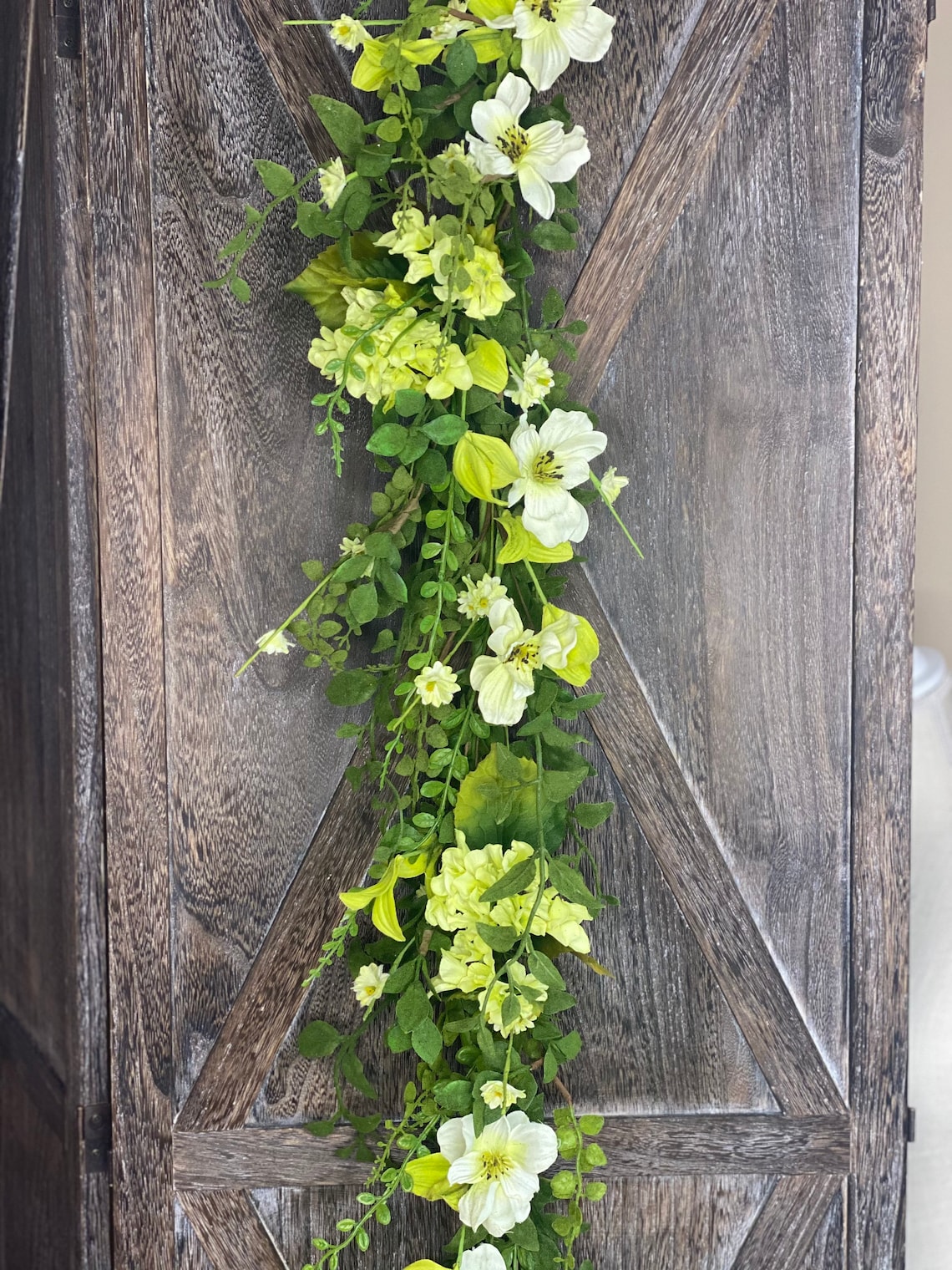 Year round greenery Spring garland Farmhouse decor Etsy