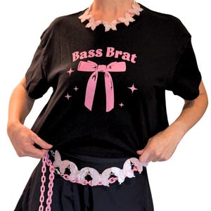 Bass Brat Crop Top | edm crop top dubstep rave shirt womens rave wear outfit music festival casual mens rave festival outfits edm dubstep