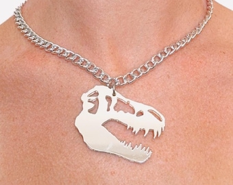 Dinosaur Necklace | edm festival outfit lost lands festival dinosaur choker rave accessories womens rave wear mens rave outfit dino rave
