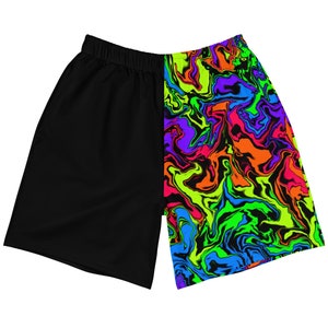Vortex Men&#39;s Shorts | men&#39;s rave shorts mens rave outfit edm festival mens plus size shorts athletic edm festival outfits mens matching rave