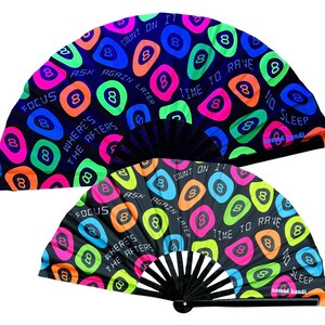 Magic 8 Ball Fan music Festival Fan Rave Accessory 90s 8 - Etsy