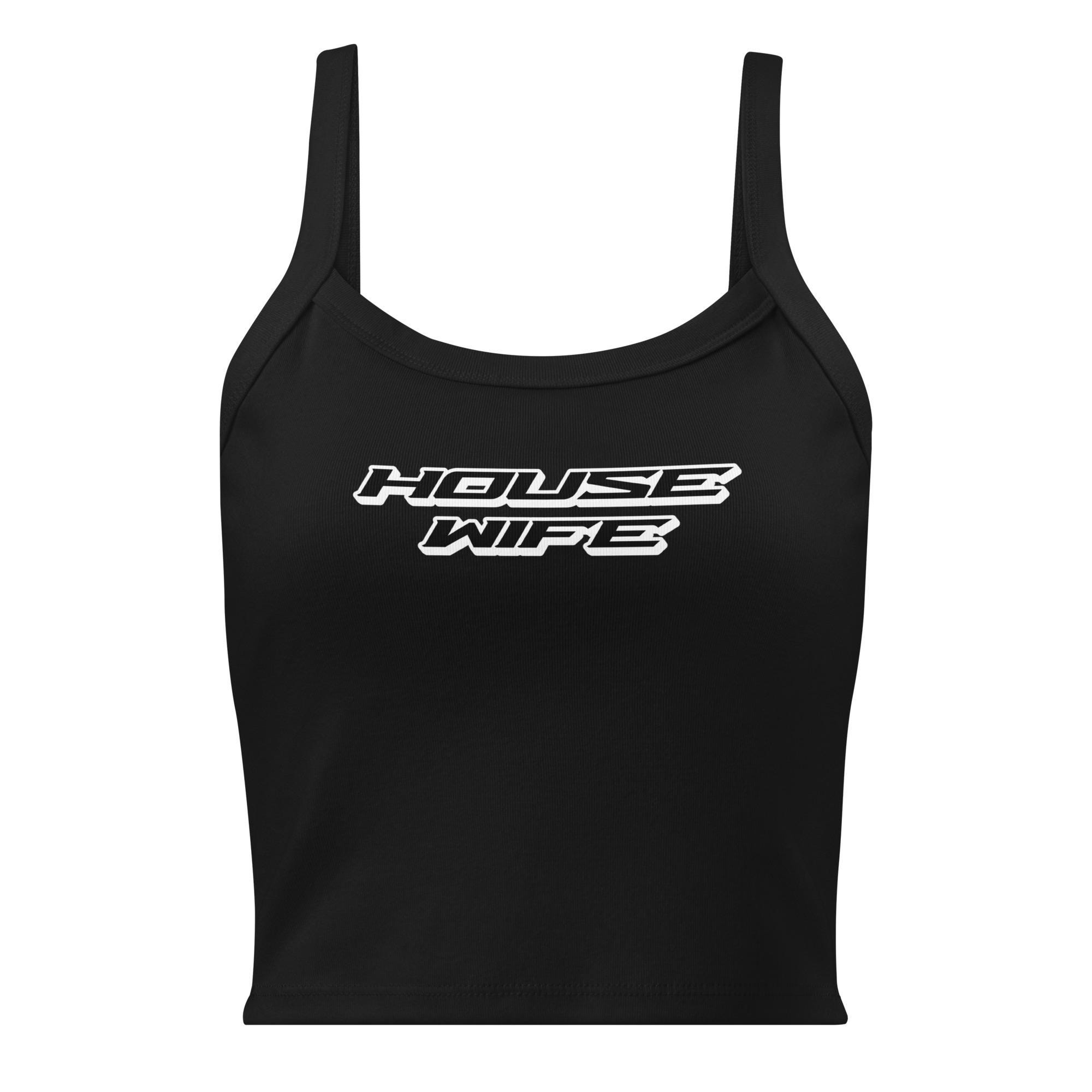 House Wife Micro-Rib Tank Top | house music rave wear womens festival shirt outfits techno summer music festival outfit edm concert shirt