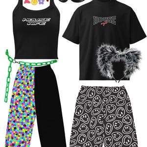 House Wife Micro-Rib Tank Top | house music rave wear womens festival shirt outfits techno summer music festival outfit edm concert shirt image 6