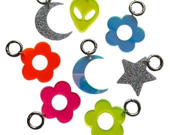 Bikini Charm 2 Pack | shoe charm keychain bag charm purse charm rave accessory womens rave music festival outfit accessories edm daisy moon