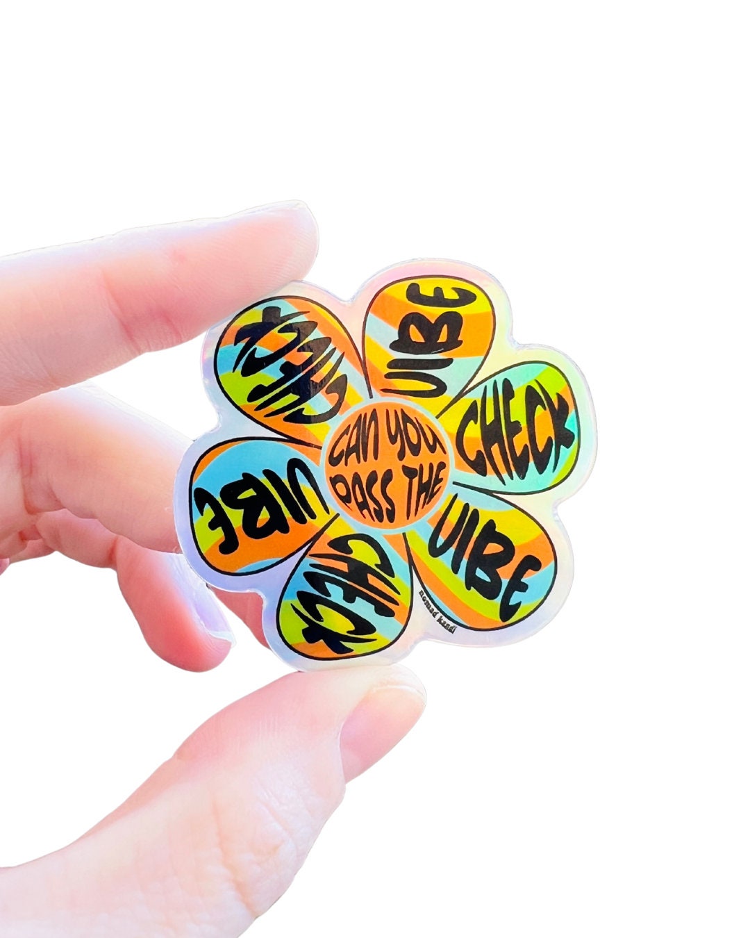 Edm Target Sticker Vibe Check Holographic Sticker (rave Sticker, Edm, Music Festivals) - Etsy