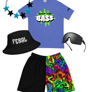 Vortex Men's Shorts | men's rave shorts mens rave outfit edm festival mens plus size shorts athletic edm festival outfits mens matching rave image 5
