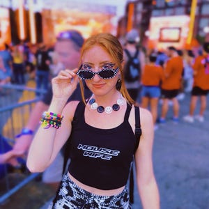 House Wife Micro-Rib Tank Top | house music rave wear womens festival shirt outfits techno summer music festival outfit edm concert shirt image 2