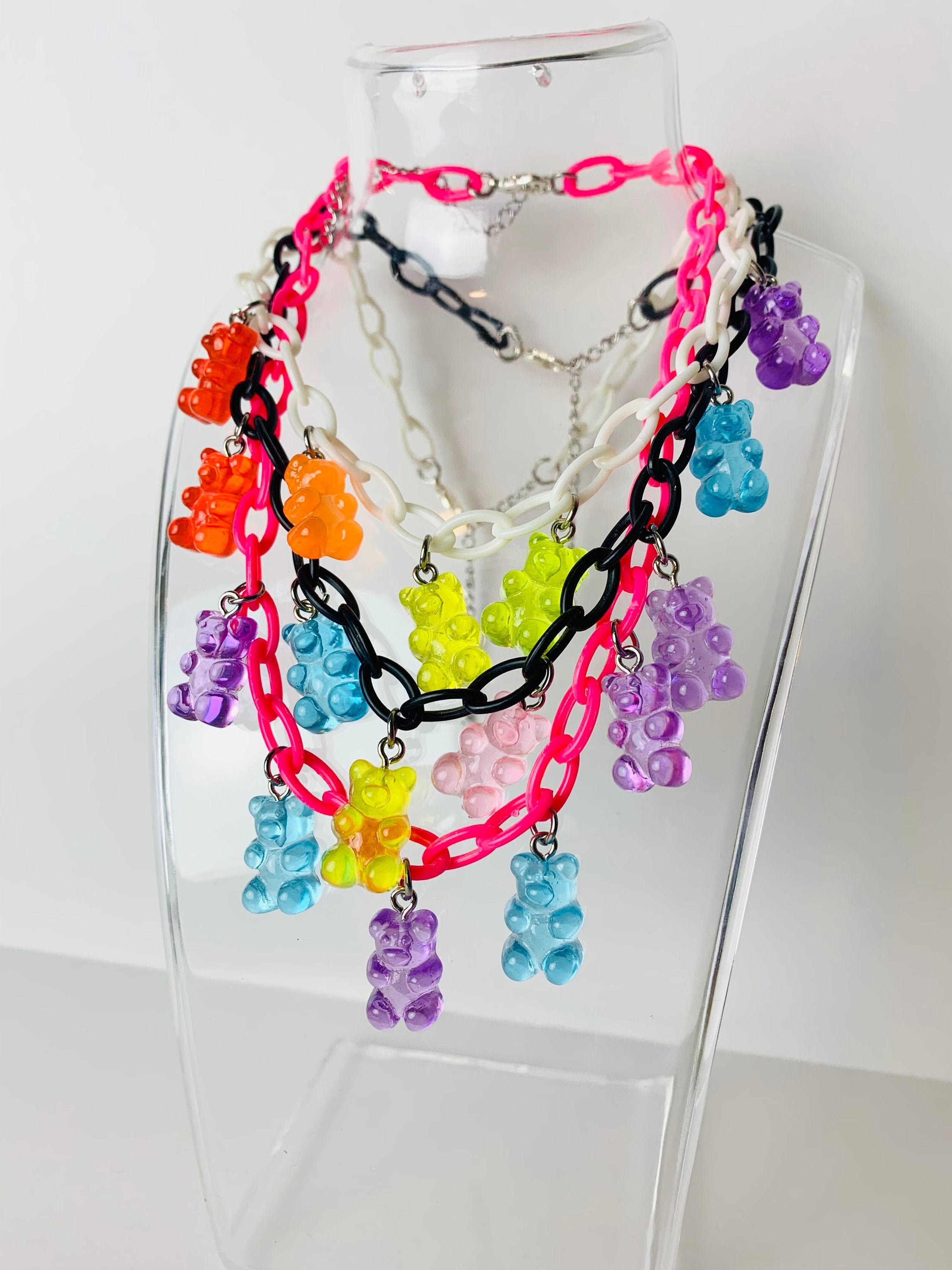 Yummy Gummy Choker (plastic chain) Kandicore Choker, Kidcore, Rave Ch…