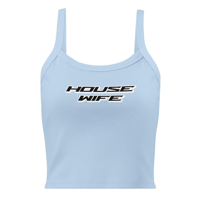 House Wife Micro-Rib Tank Top | house music rave wear womens festival shirt outfits techno summer music festival outfit edm concert shirt