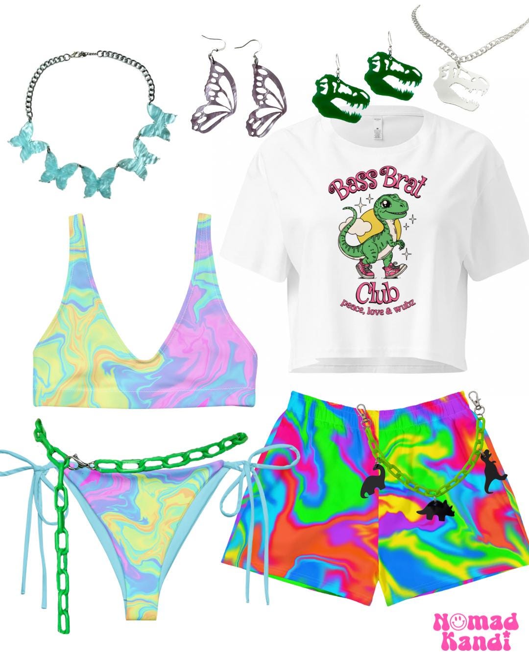 Bass Brat Club Crop Top | Edm Crop Top Dubstep Rave Shirt Womens Rave ...